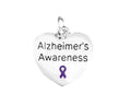Alzheimer's Awareness Heart Charms The Awareness Company