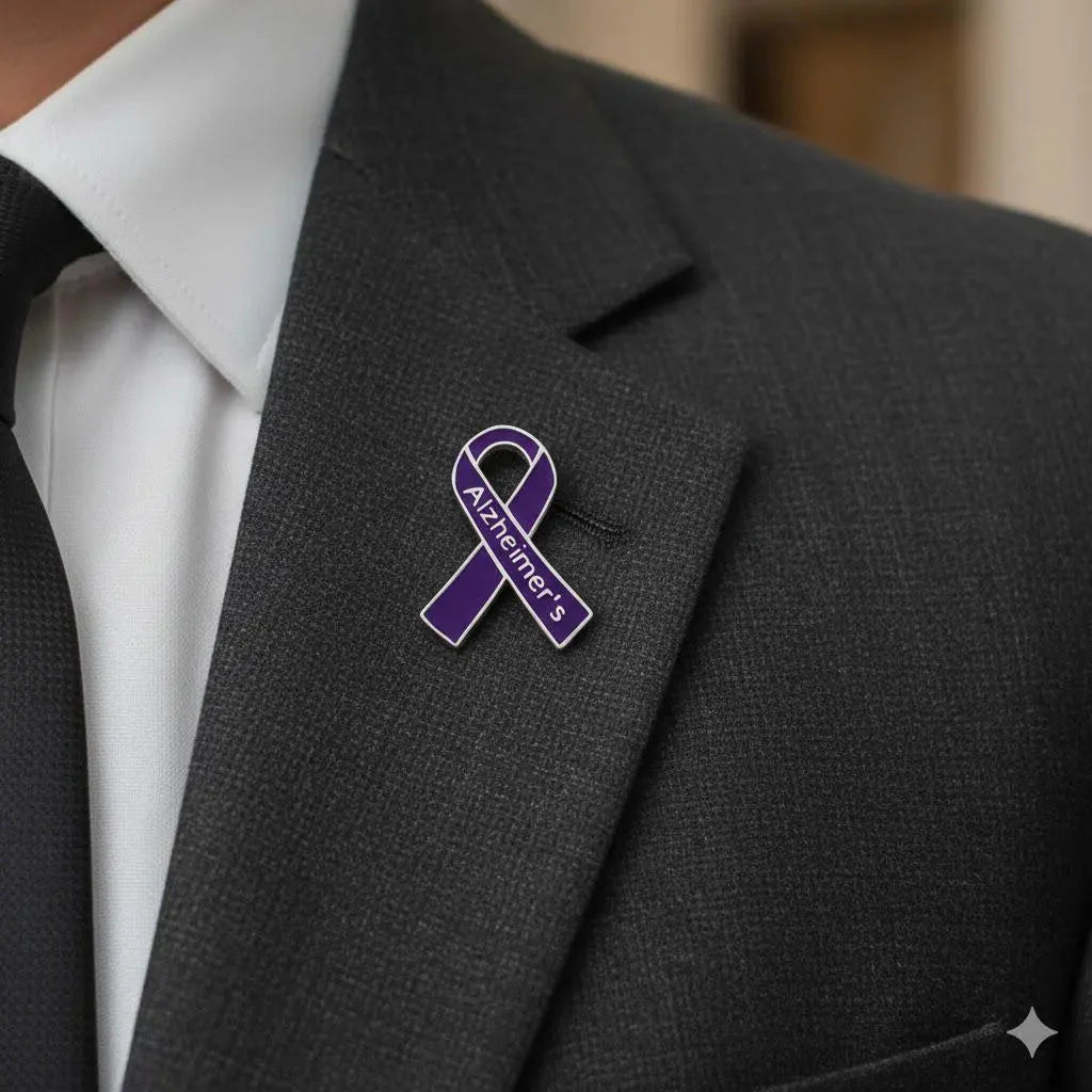 Alzheimer's Awareness Ribbon Pins The Awareness Company