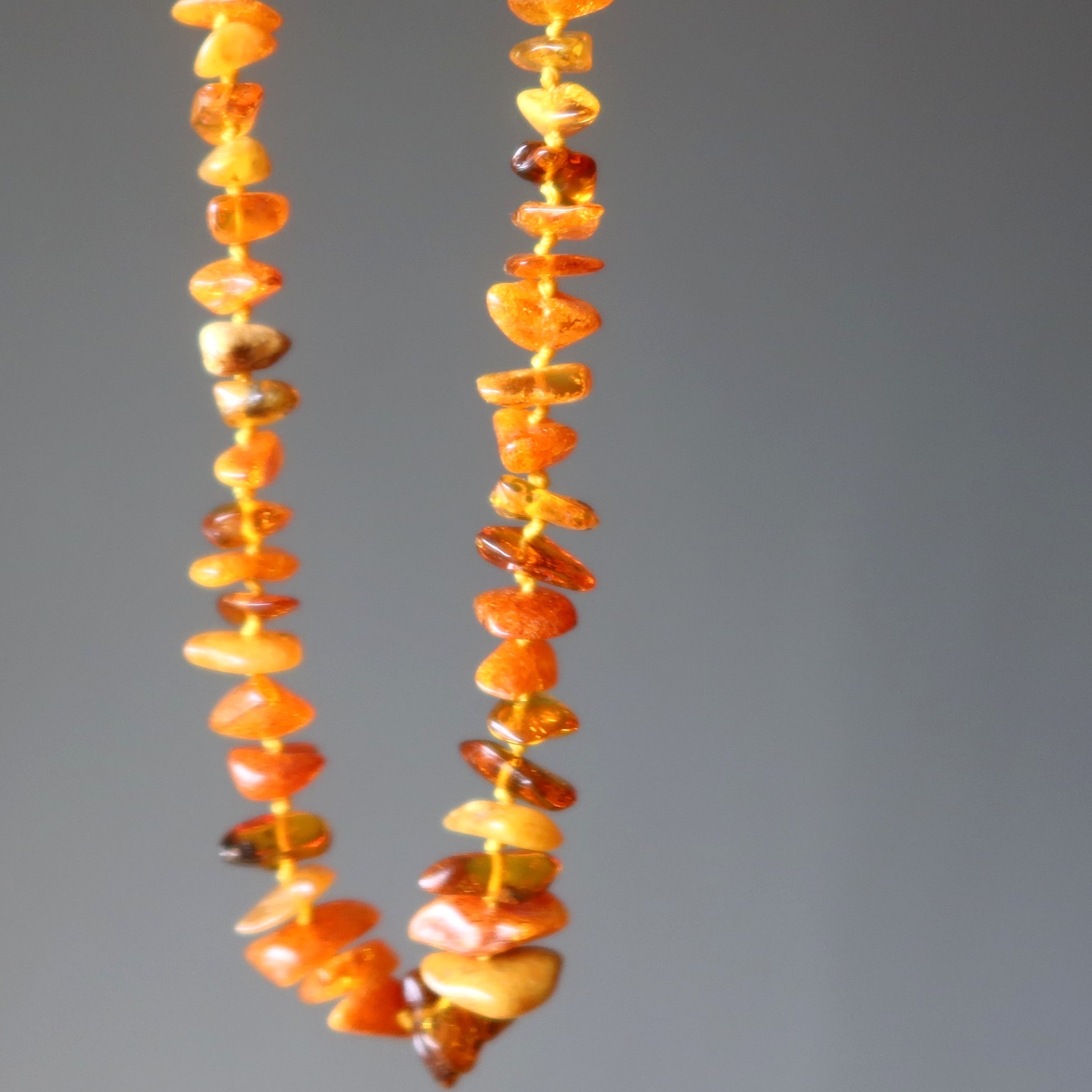 Amber Necklace Cherished Moments Honey Baltic Lithuania Satin Crystals