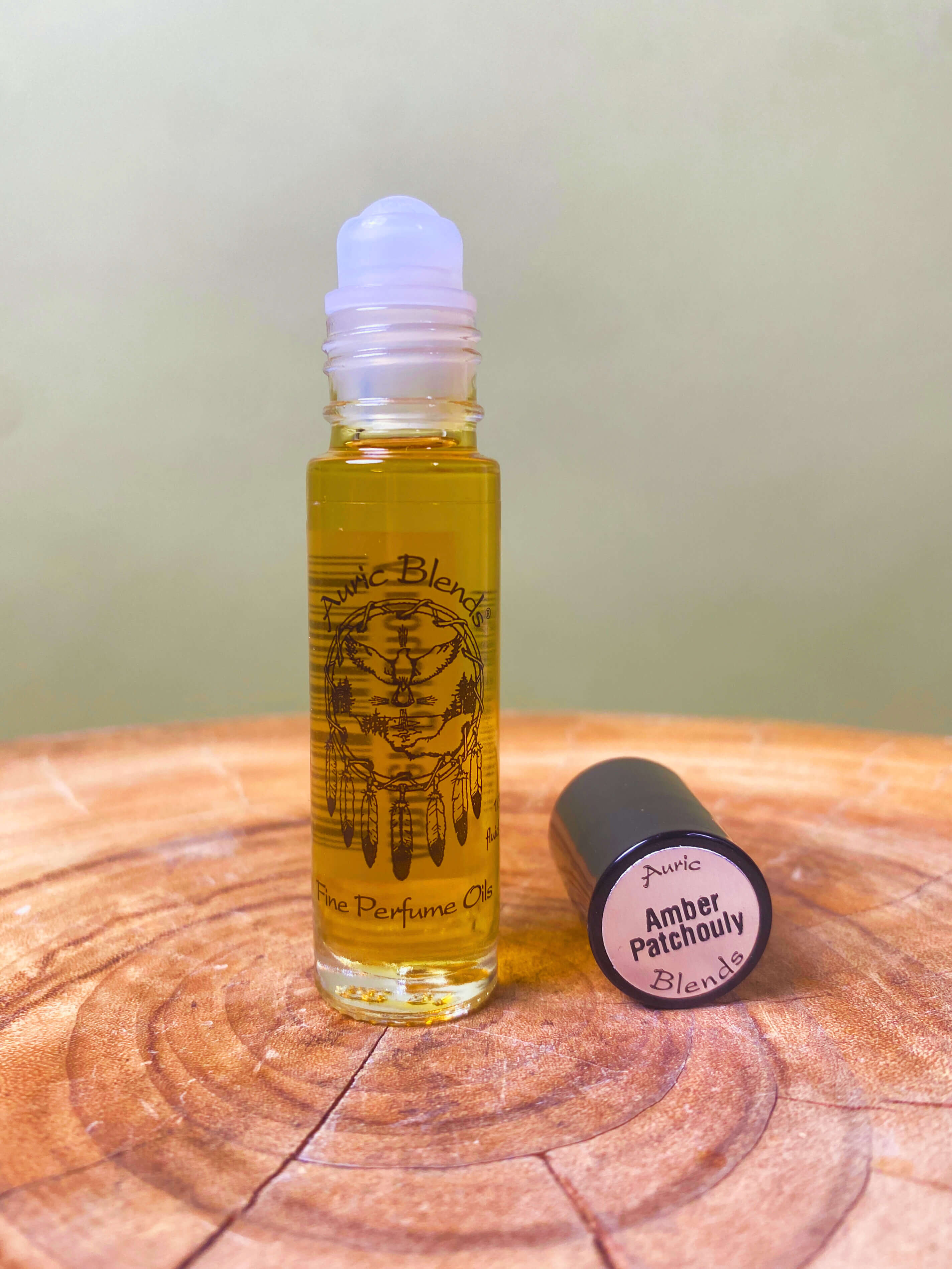 Amber Patchouly Roll-on Perfume Oil | 0.33 fl oz Auric Blends