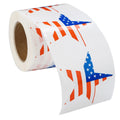 American Flag Star Shaped Stickers (250 per Roll) The Awareness Company