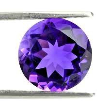 Amethyst Round Cut African Dark Purple Small AAA VS Nice rocksolidfossils