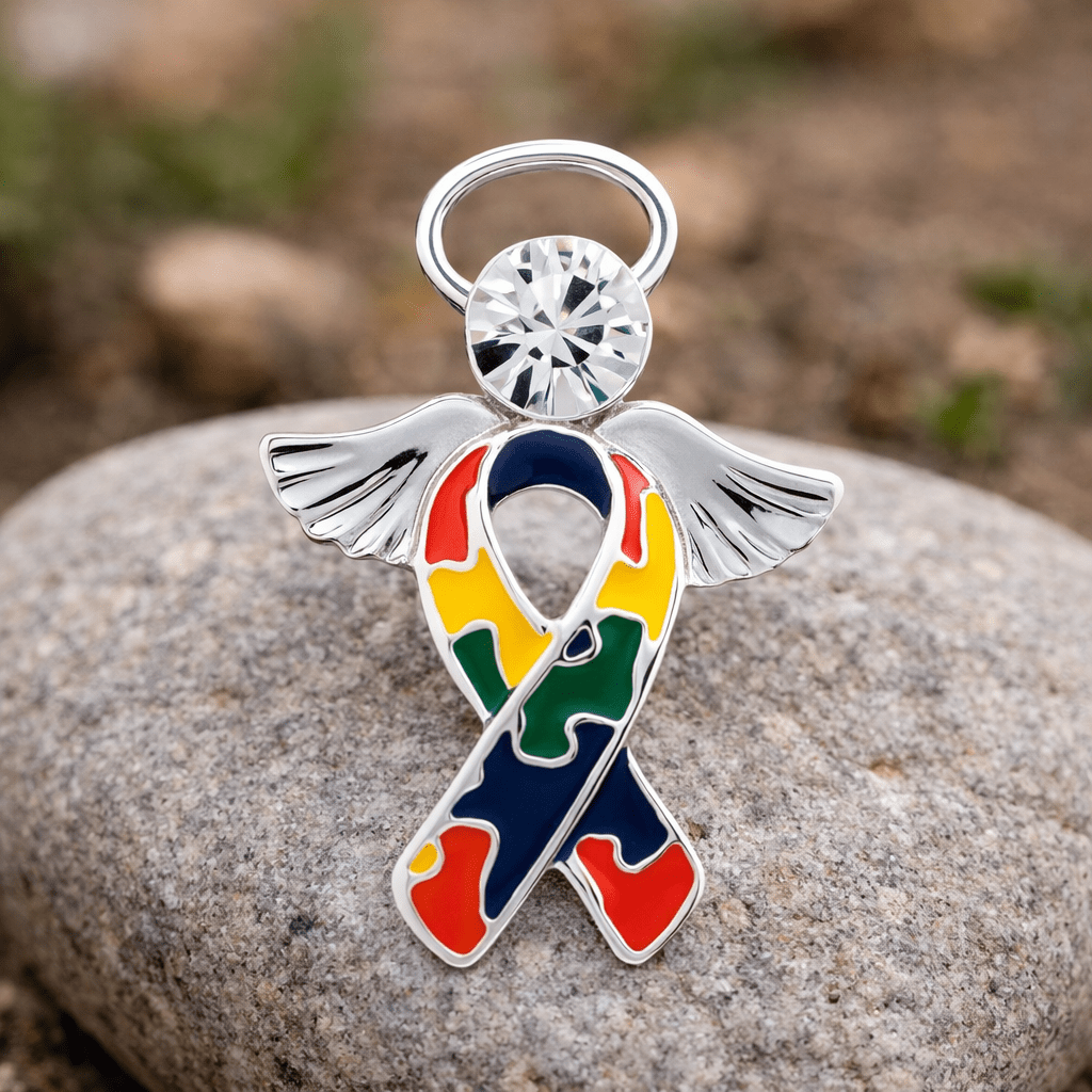 Angel Autism Ribbon Pins The Awareness Company