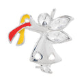 Angel By My Side Red & Yellow Ribbon Pins The Awareness Company