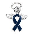 Angel Dark Blue Ribbon Awareness Pins The Awareness Company
