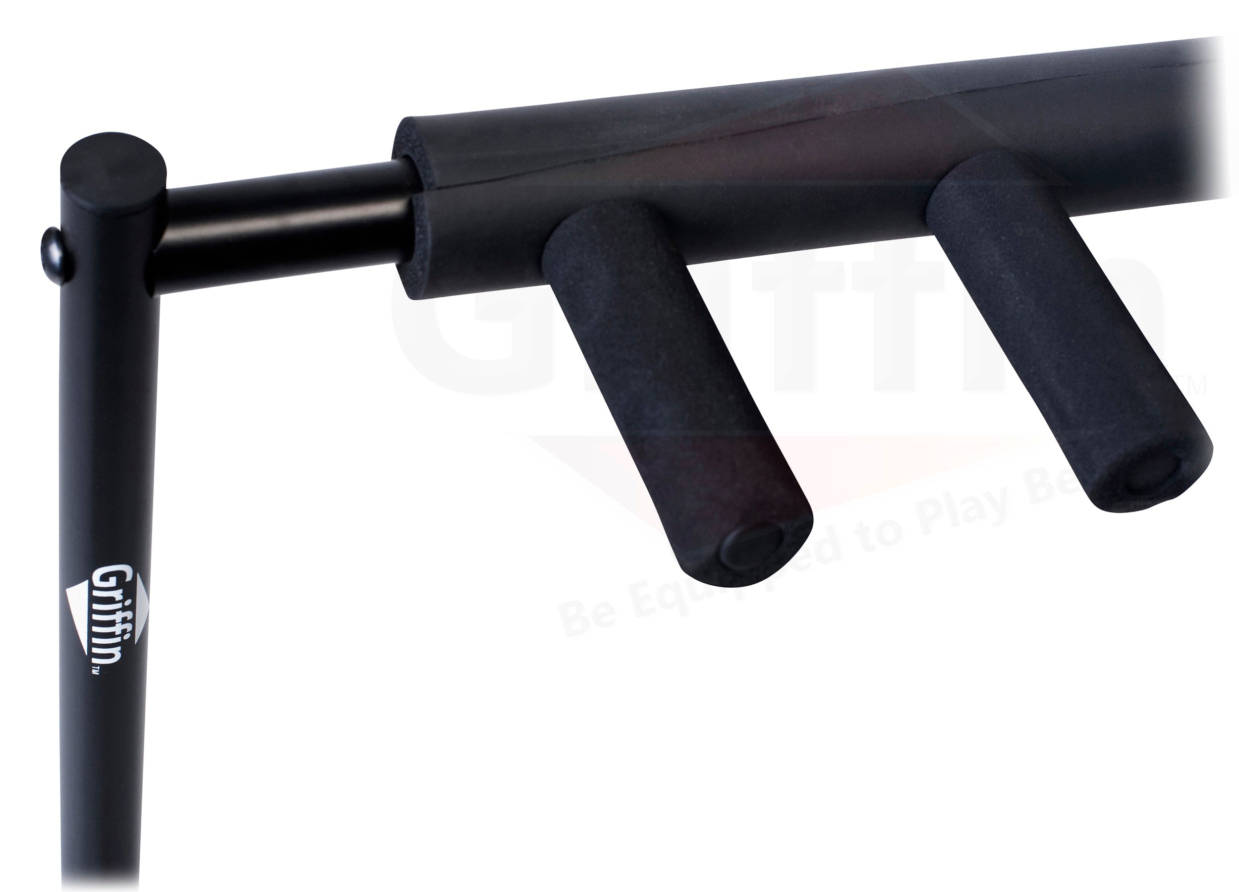 Five Guitar Rack Stand by GRIFFIN - Holder for 5 Guitars & Folds Up For Easy Transport - Neoprene Tubing Accessories For Music Bands, Recording Studio GeekStands.com