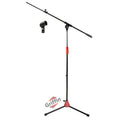Microphone Stand with Telescoping Boom and Mic Clip Package by GRIFFIN - Tripod Premium Quality for Studio, Karaoke, DJ Live Performances, Conferences GeekStands.com