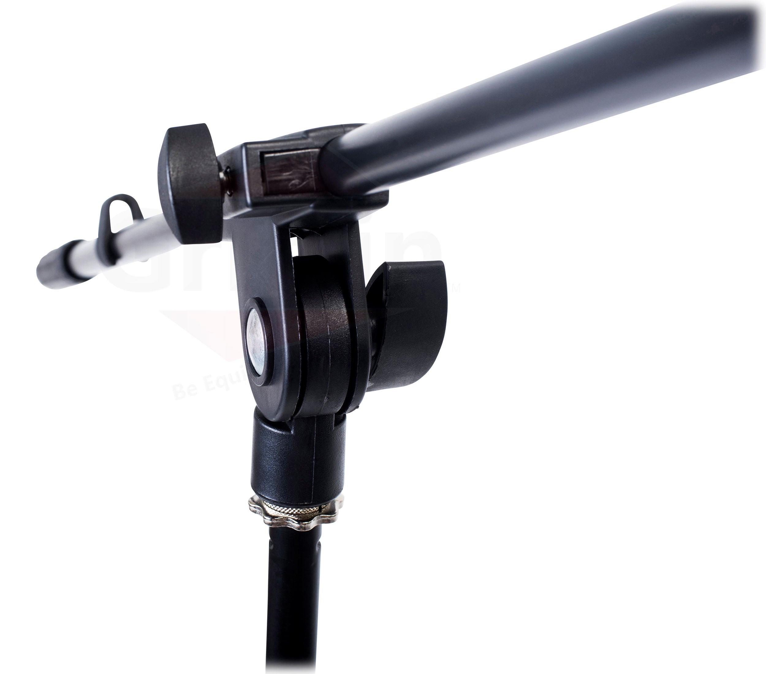 Microphone Stand with Telescoping Boom, XLR Cable and Mic Clip Package by GRIFFIN - Tripod Premium Quality for Studio, Karaoke, Live Stage Studio GeekStands.com