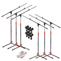 Microphone Boom Stand with Mic Clip Adapter (Pack of 6) by GRIFFIN - Adjustable Holder Mount For Studio Recording Accessories, Singing Vocal Karaoke GeekStands.com