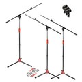 Microphone Stand with Telescopic Boom Arm (Pack of 3) by GRIFFIN - Adjustable Holder Mount For Studio Recording Accessories, Singing Vocal Karaoke GeekStands.com