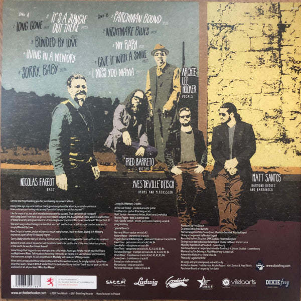 Archie Lee Hooker & The Coast to Coast Blues Band - Living In A Memory | Mint (M) Mint (M) Love Vinyl Records