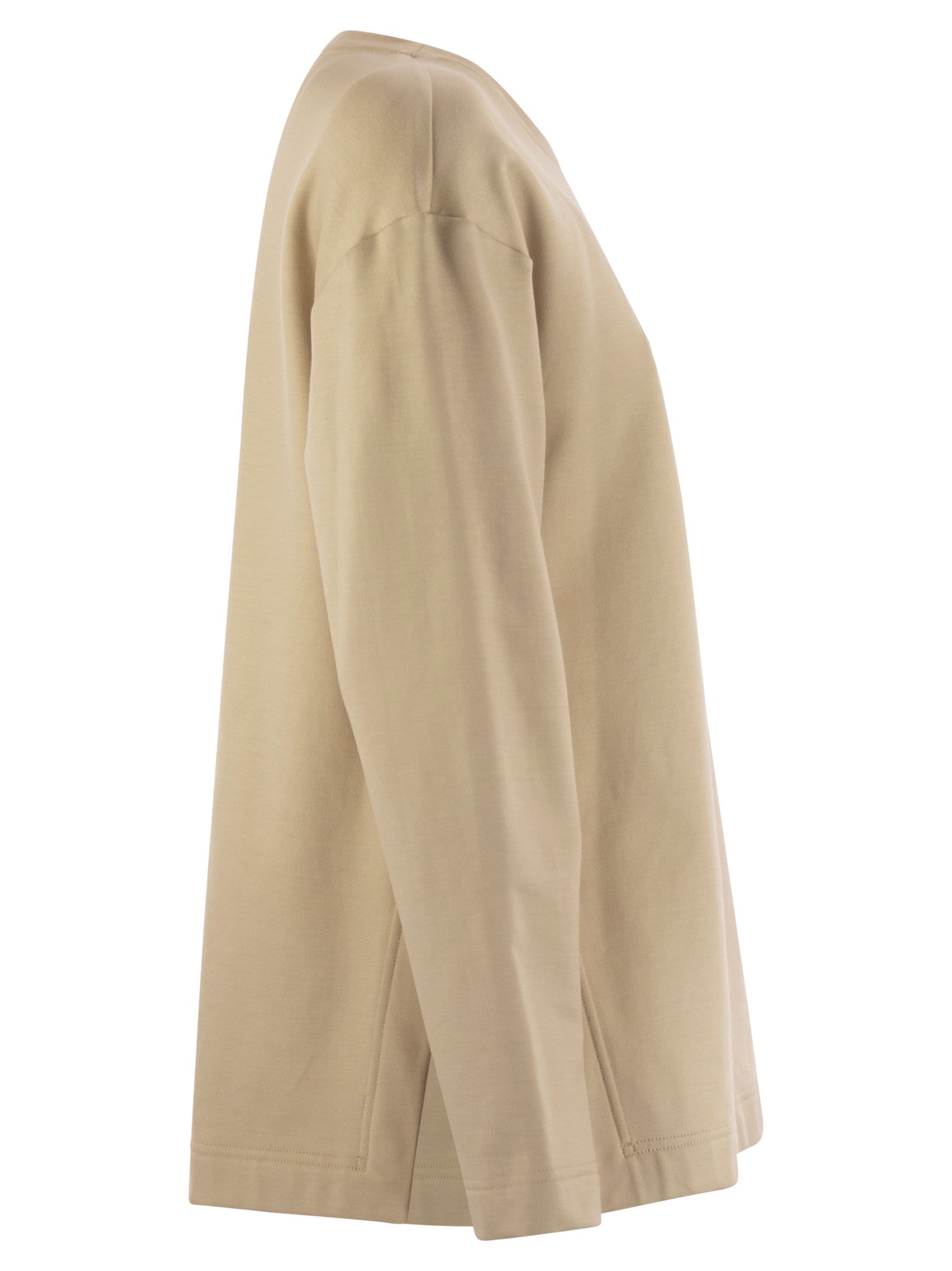 Max Mara Women Berma - Silk And Cotton Sweatshirt Luosophy