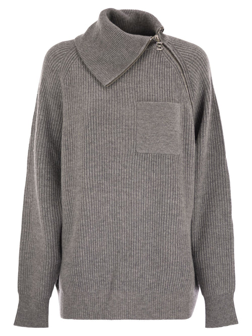 Sportmax Women Salpa - Cashmere-Blend Sweater With Zip Luosophy