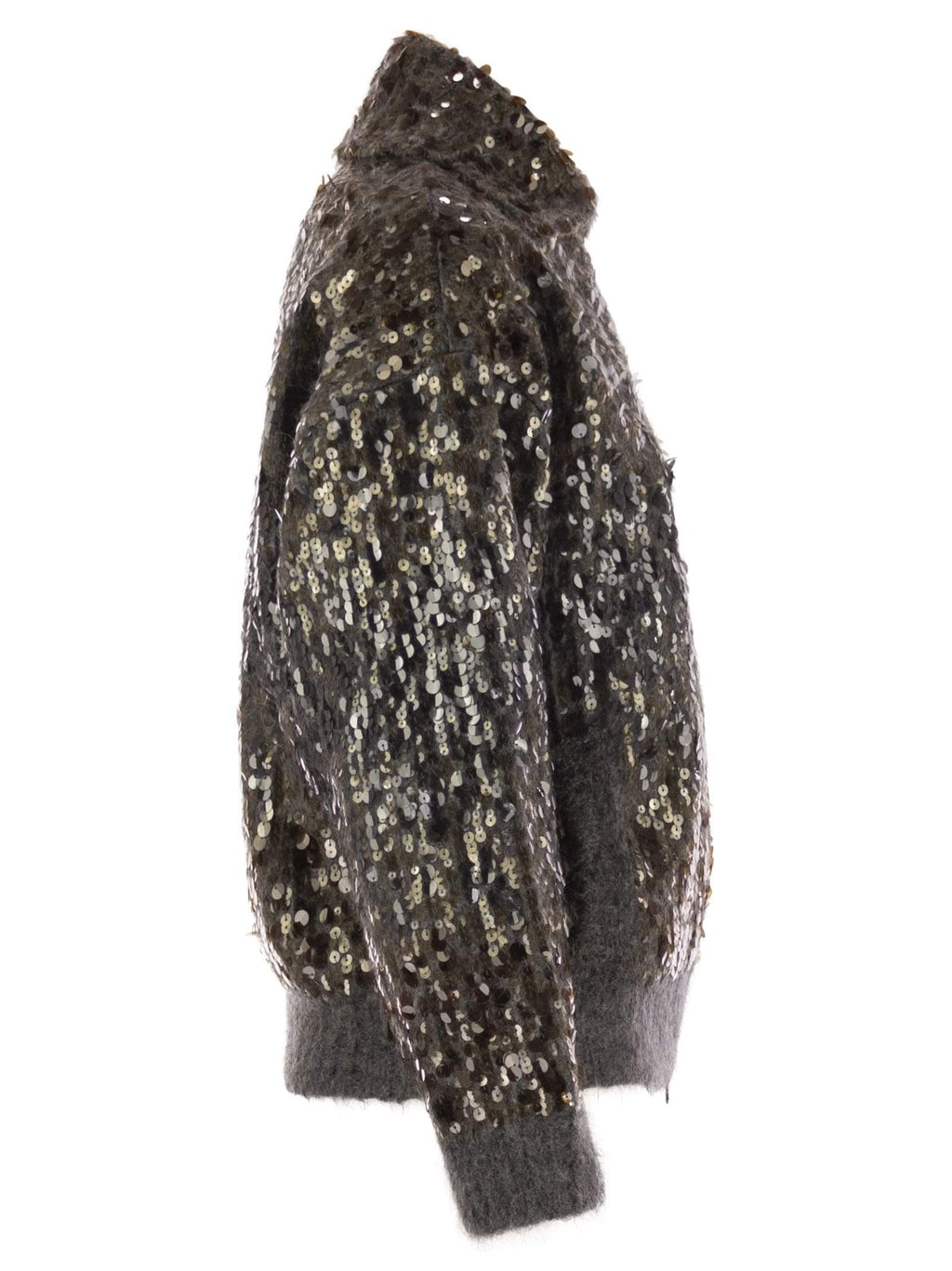Brunello Cucinelli Women Dazzling Dégradé Embroidery Mohair And Wool Cardigan Luosophy