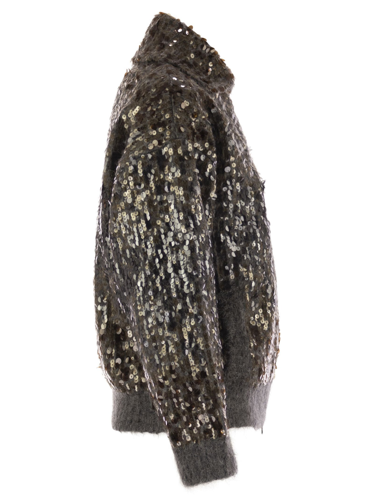 Brunello Cucinelli Women Dazzling Dégradé Embroidery Mohair And Wool Cardigan Luosophy