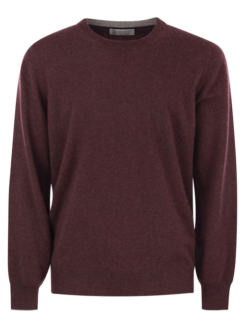 Brunello Cucinelli Men Pure Cashmere Crew-Neck Sweater Luosophy