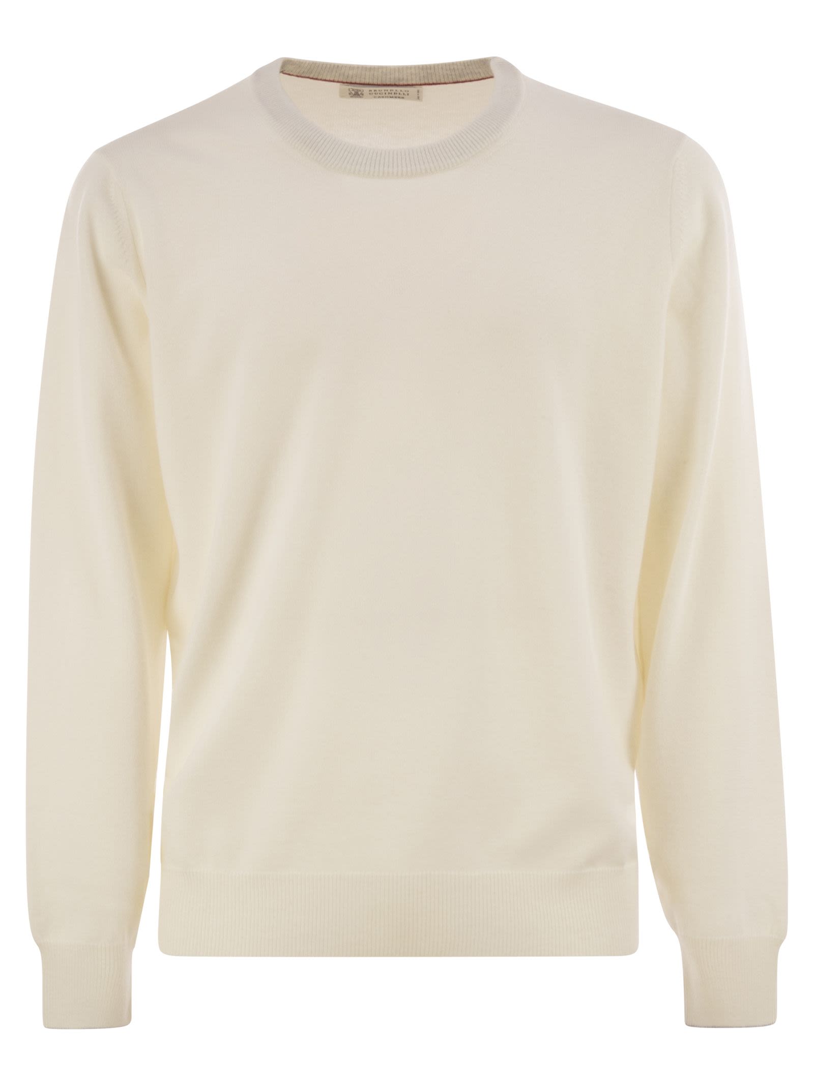 Brunello Cucinelli Men Pure Cashmere Crew-Neck Sweater Luosophy