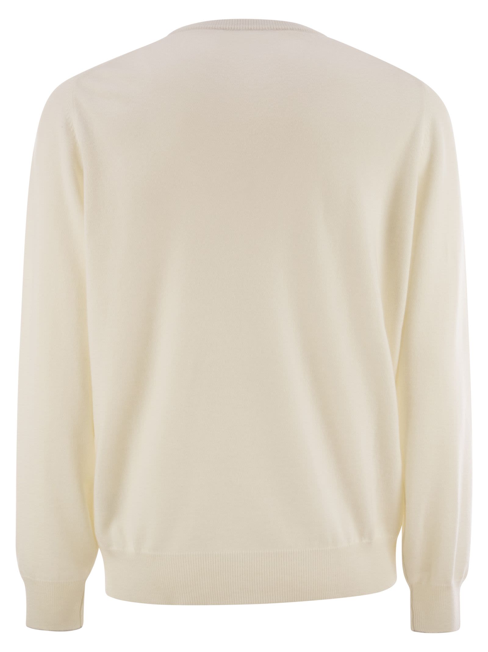 Brunello Cucinelli Men Pure Cashmere Crew-Neck Sweater Luosophy