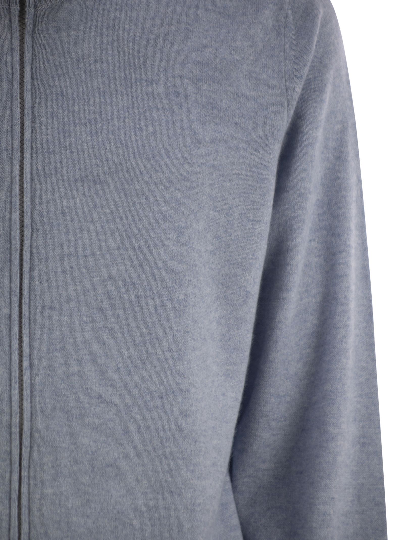 Brunello Cucinelli Men High-Necked Cashmere Cardigan With Zip Luosophy