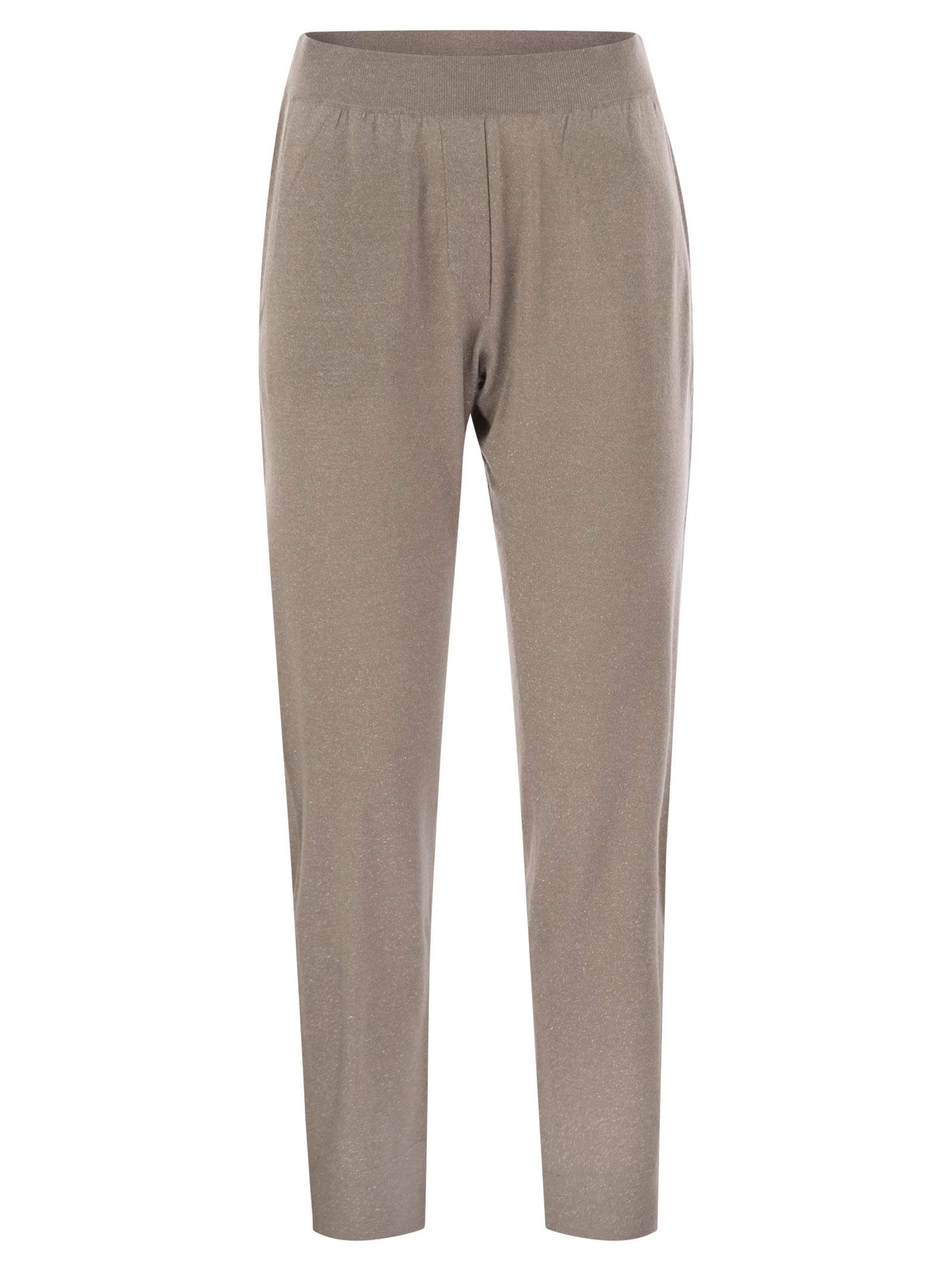 Brunello Cucinelli Women Sparkling Lightweight Cashmere And Silk Trousers Luosophy