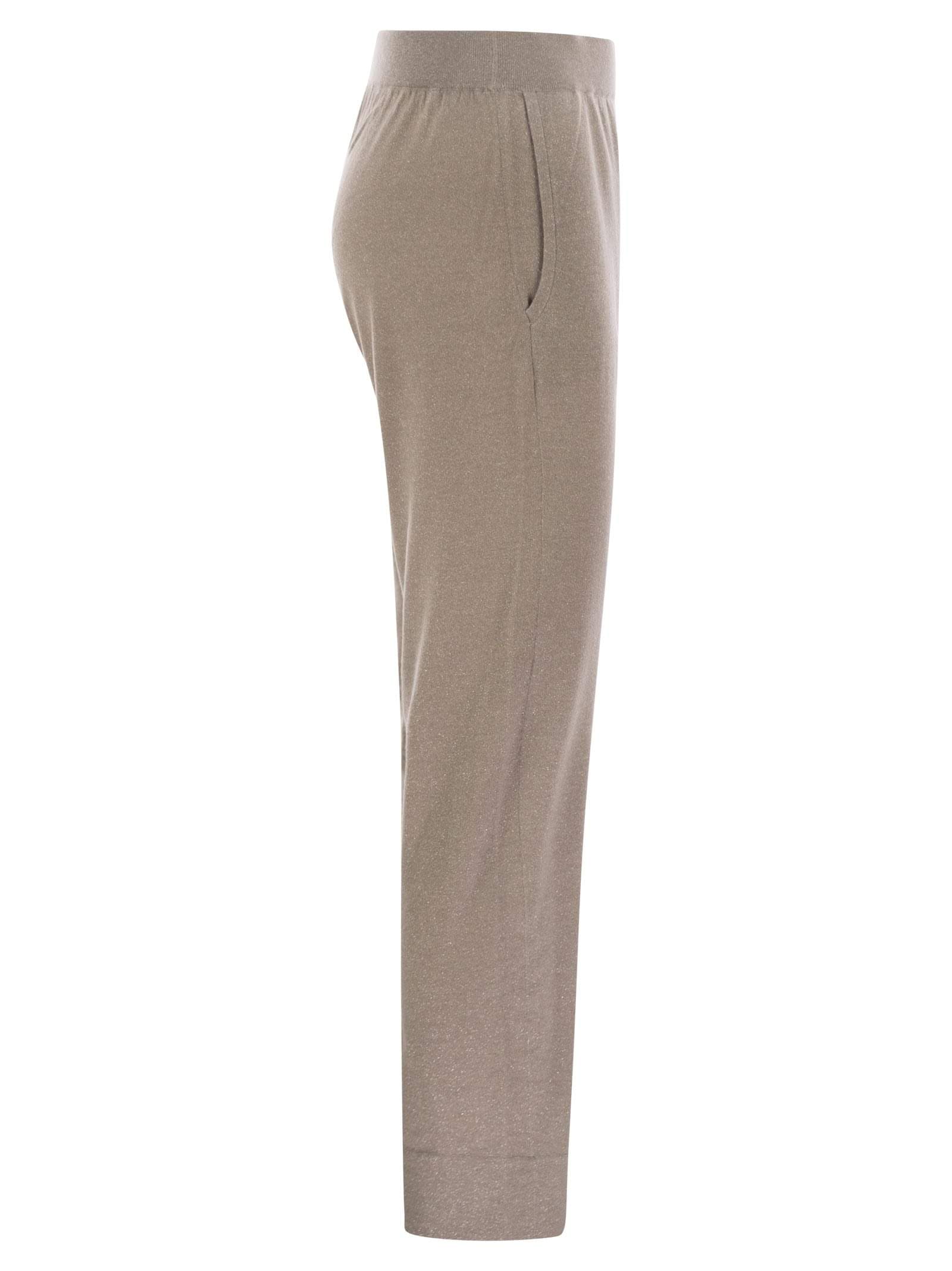 Brunello Cucinelli Women Sparkling Lightweight Cashmere And Silk Trousers Luosophy