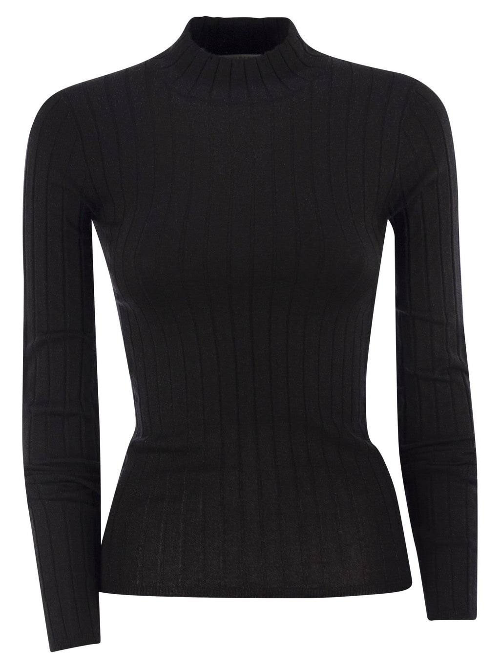 Brunello Cucinelli Women Lightweight Cashmere And Silk Broad Rib Sweater Luosophy