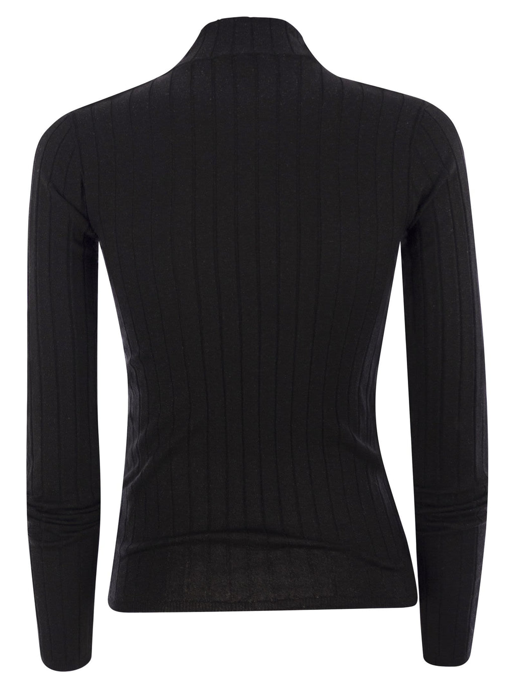 Brunello Cucinelli Women Lightweight Cashmere And Silk Broad Rib Sweater Luosophy