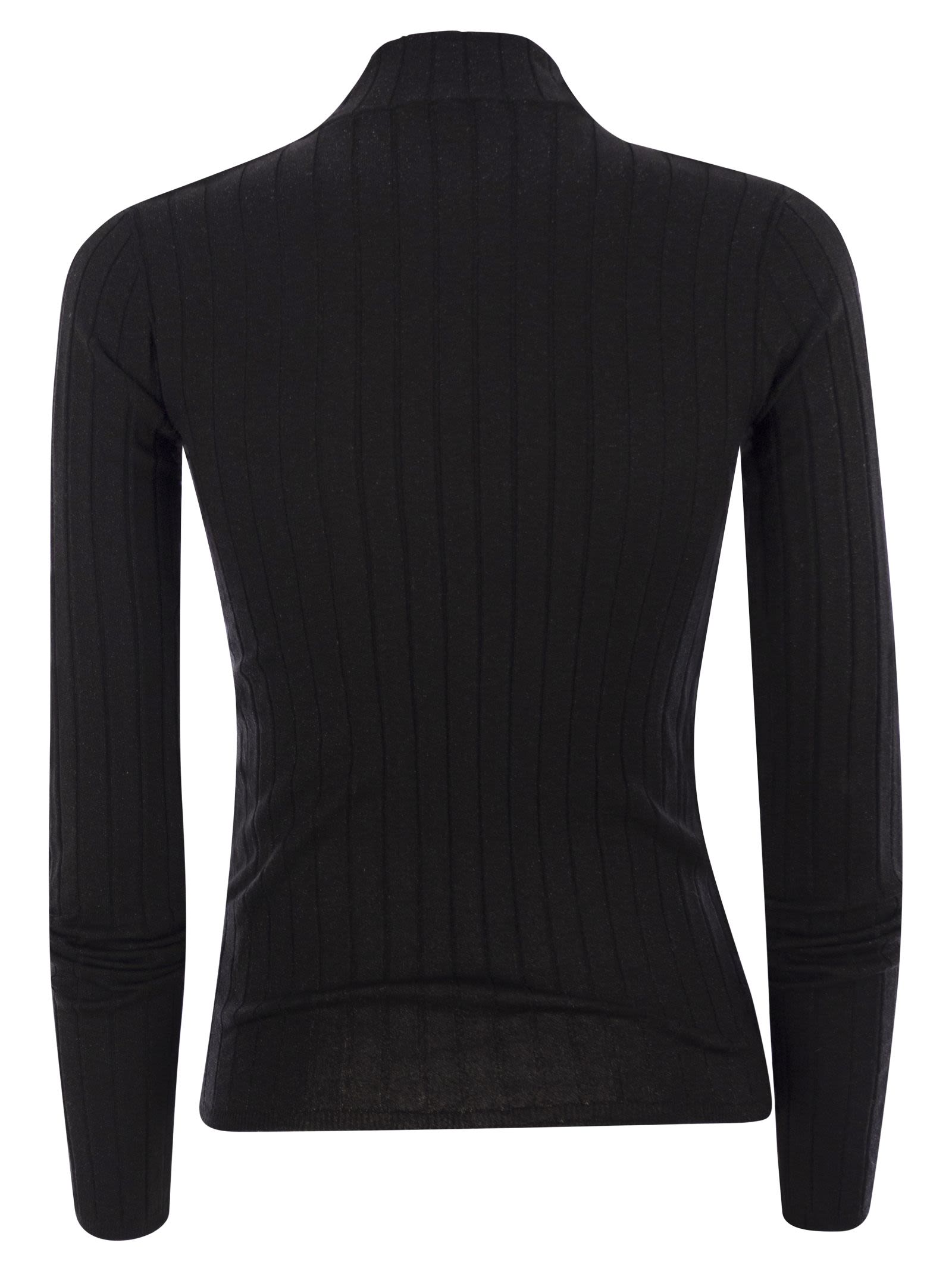 Brunello Cucinelli Women Lightweight Cashmere And Silk Broad Rib Sweater Luosophy
