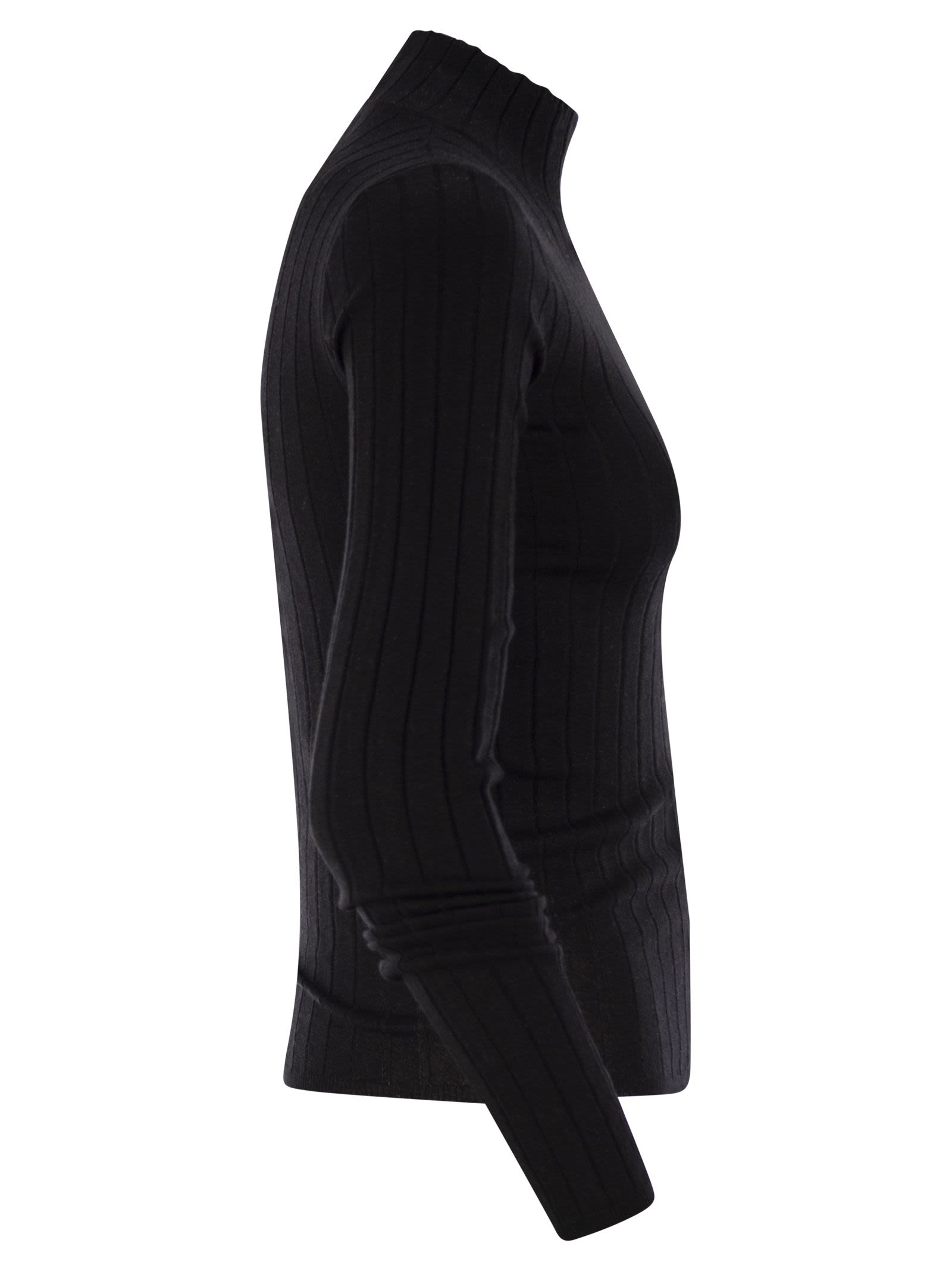 Brunello Cucinelli Women Lightweight Cashmere And Silk Broad Rib Sweater Luosophy