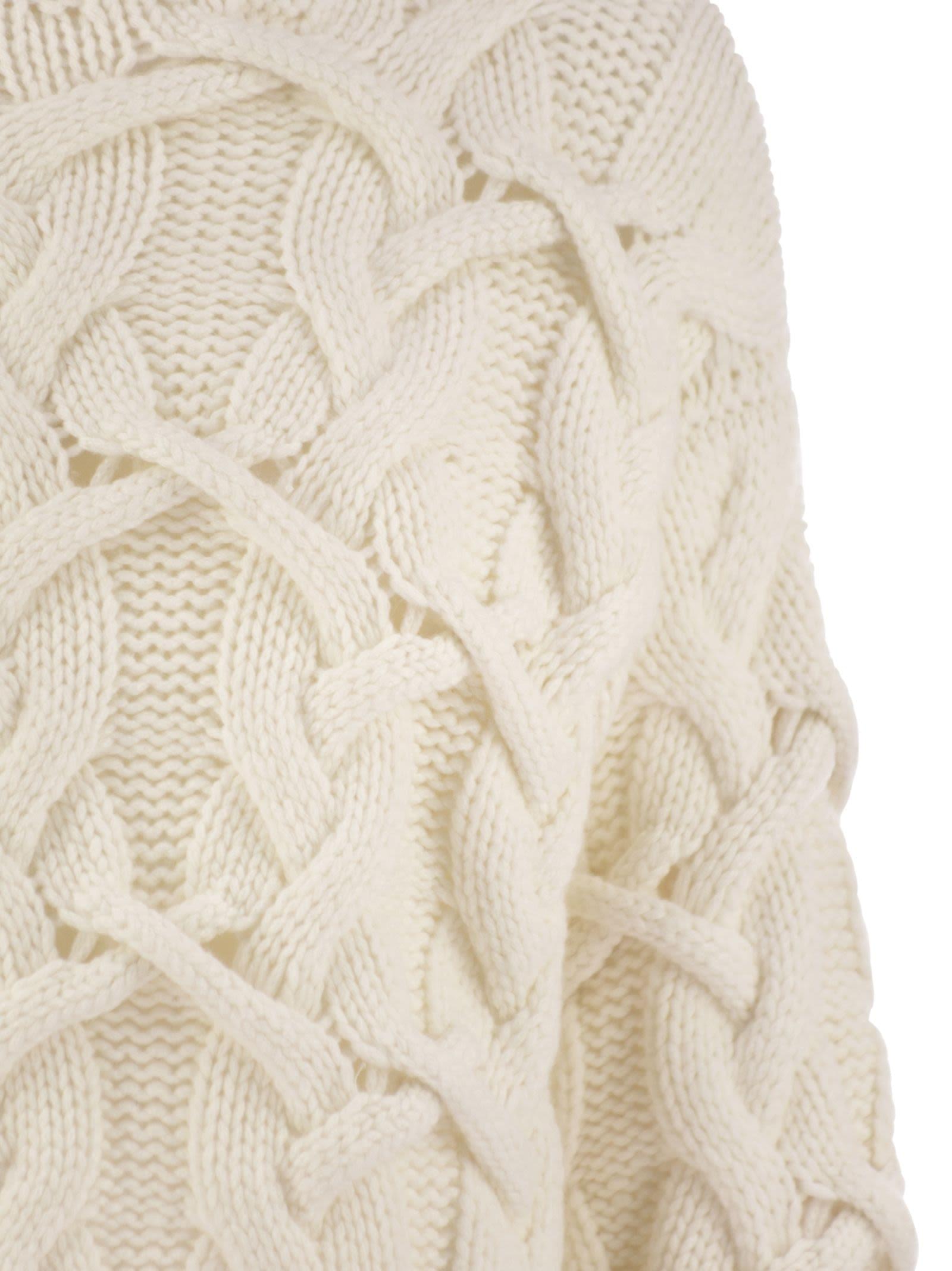 Brunello Cucinelli Women Braided High-Necked Cashmere Sweater Luosophy