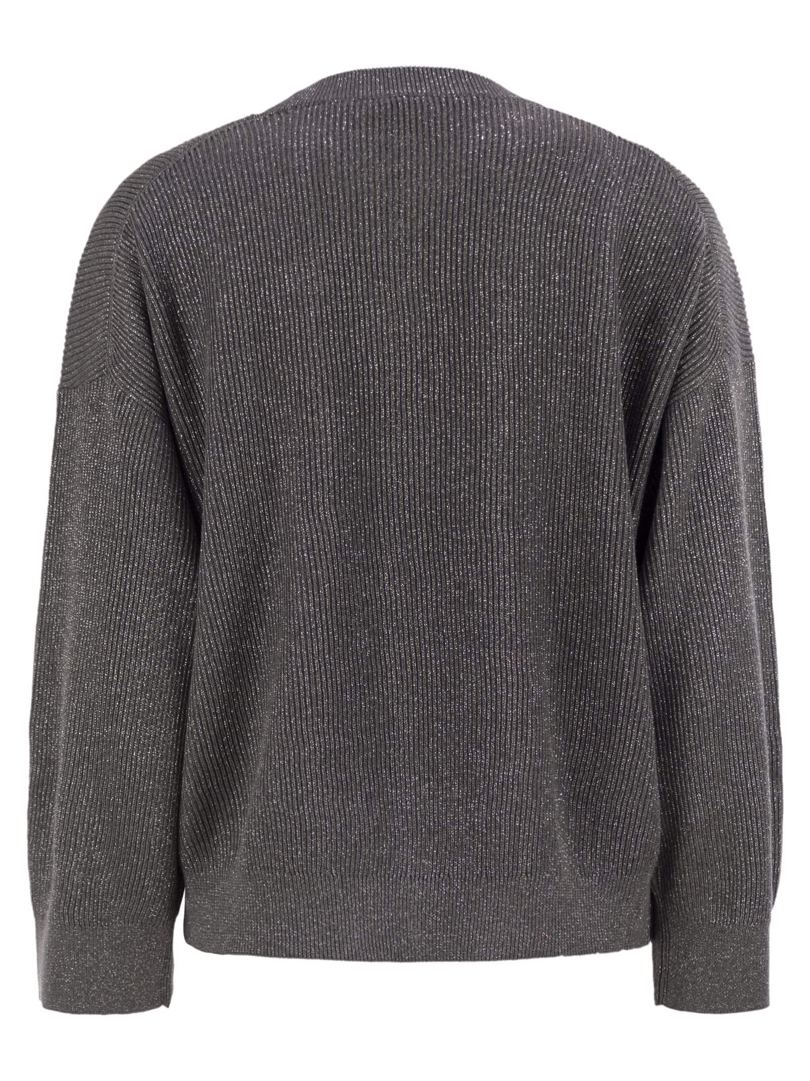 Brunello Cucinelli Women Cotton And Viscose Rib Sweater Luosophy