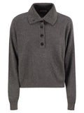Brunello Cucinelli Women Cotton And Viscose Rib Knit High Collar Luosophy