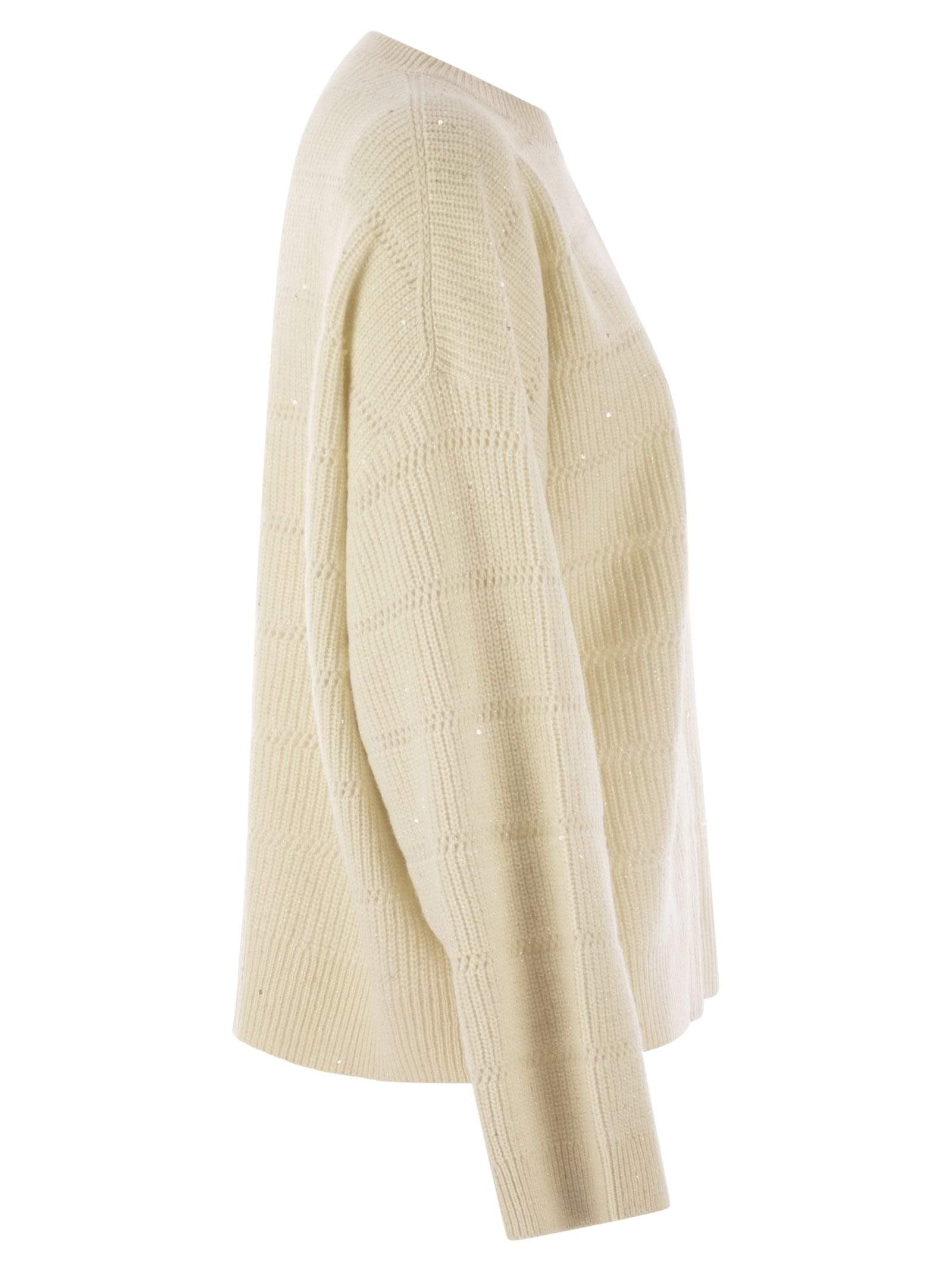 Brunello Cucinelli Women Cashmere And Wool Crew-Neck Sweater Luosophy