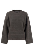 Brunello Cucinelli Women Cashmere And Wool Crew-Neck Sweater Luosophy