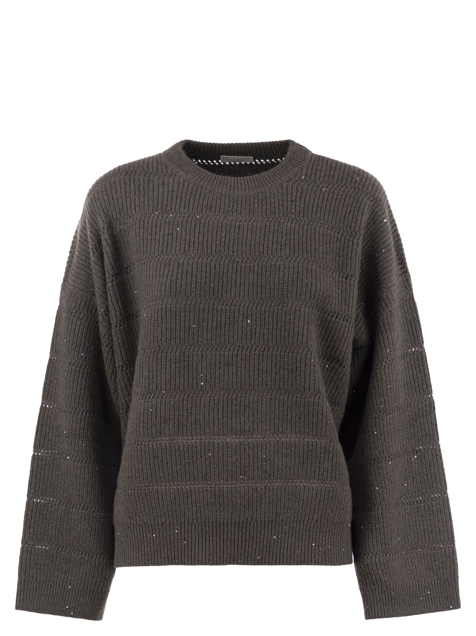 Brunello Cucinelli Women Cashmere And Wool Crew-Neck Sweater Luosophy