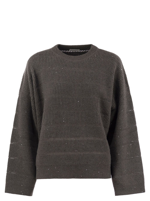 Brunello Cucinelli Women Cashmere And Wool Crew-Neck Sweater Luosophy