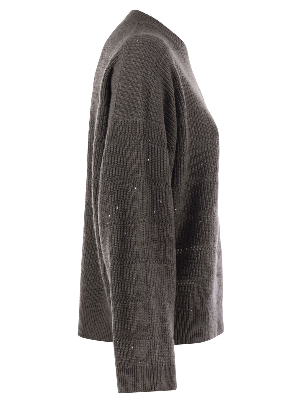 Brunello Cucinelli Women Cashmere And Wool Crew-Neck Sweater Luosophy