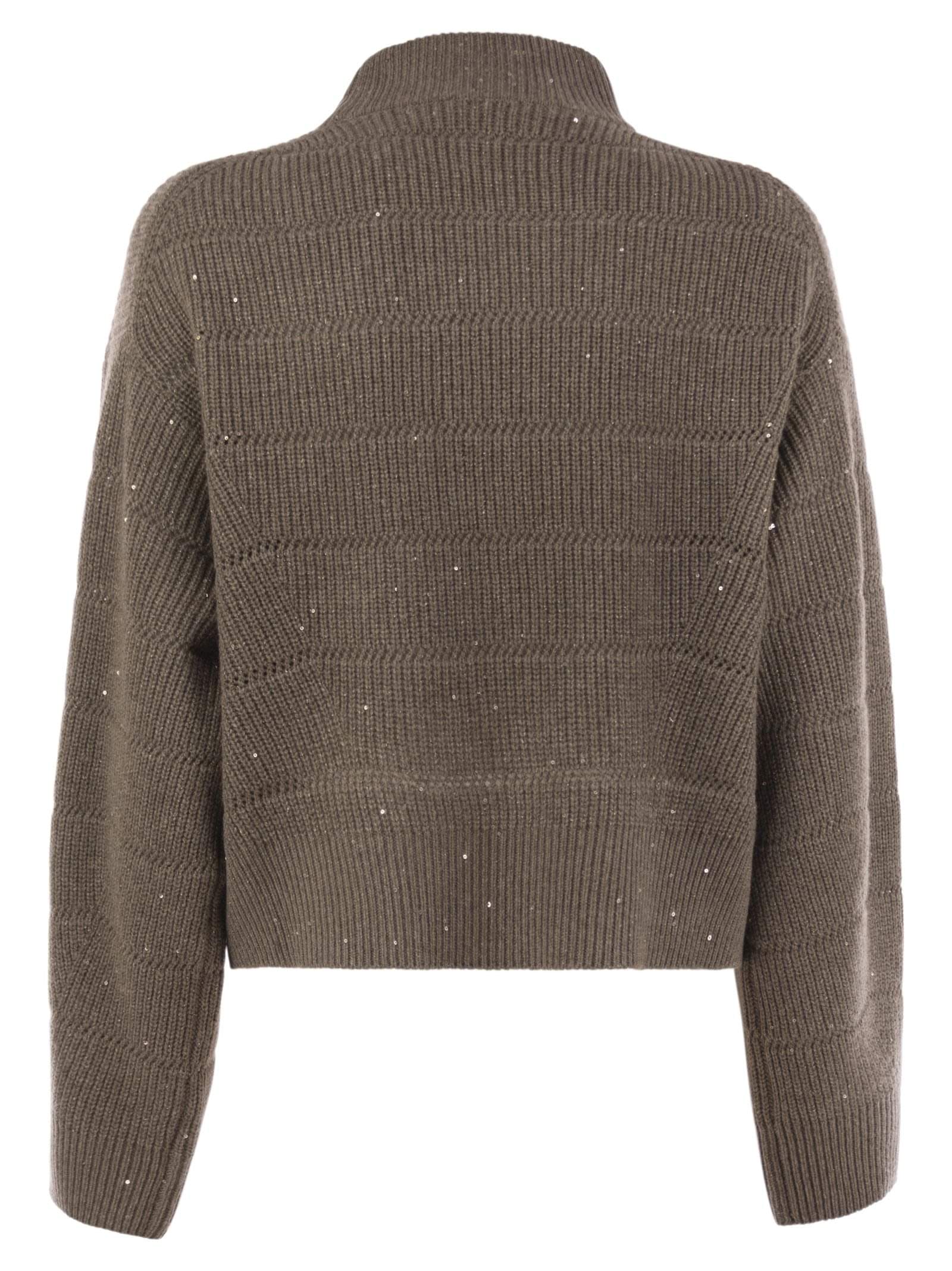 Brunello Cucinelli Women Cashmere And Wool Turtleneck Sweater Luosophy