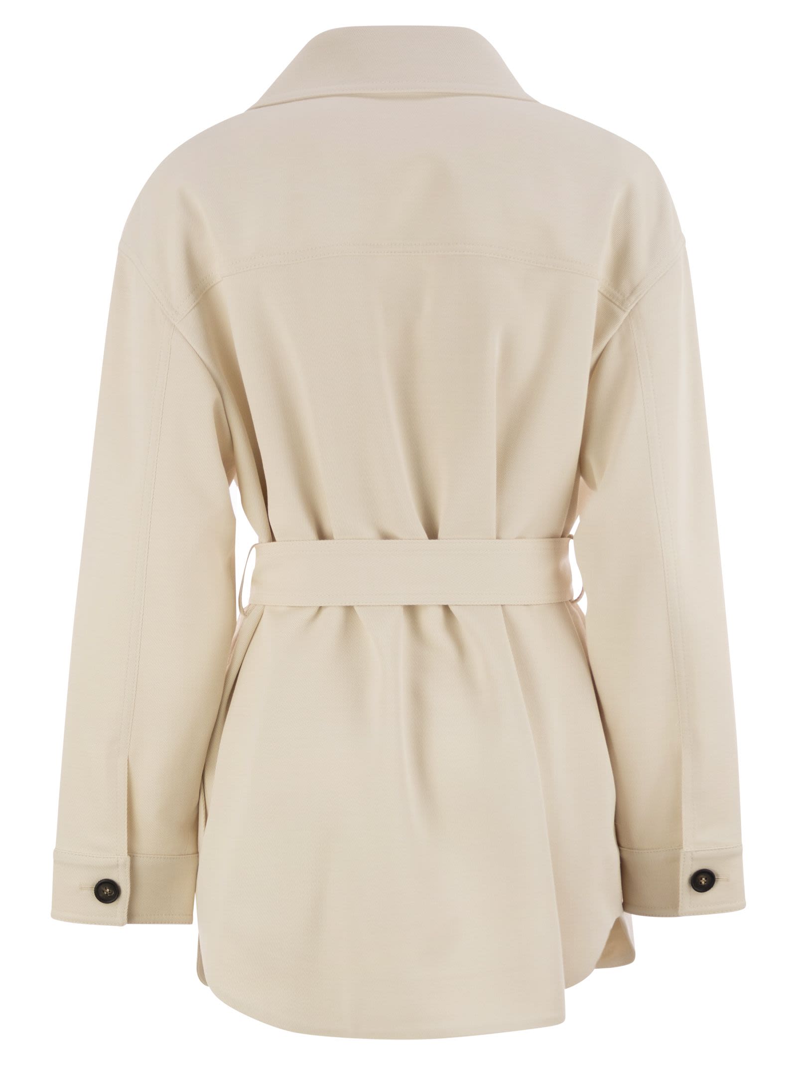 Brunello Cucinelli Women Viscose And Wool Safari Jacket Luosophy