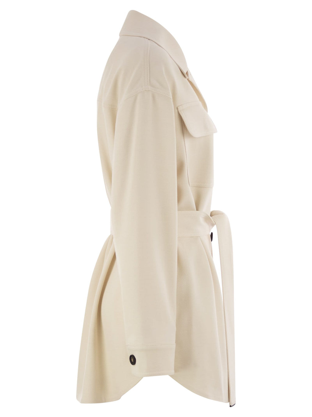 Brunello Cucinelli Women Viscose And Wool Safari Jacket Luosophy