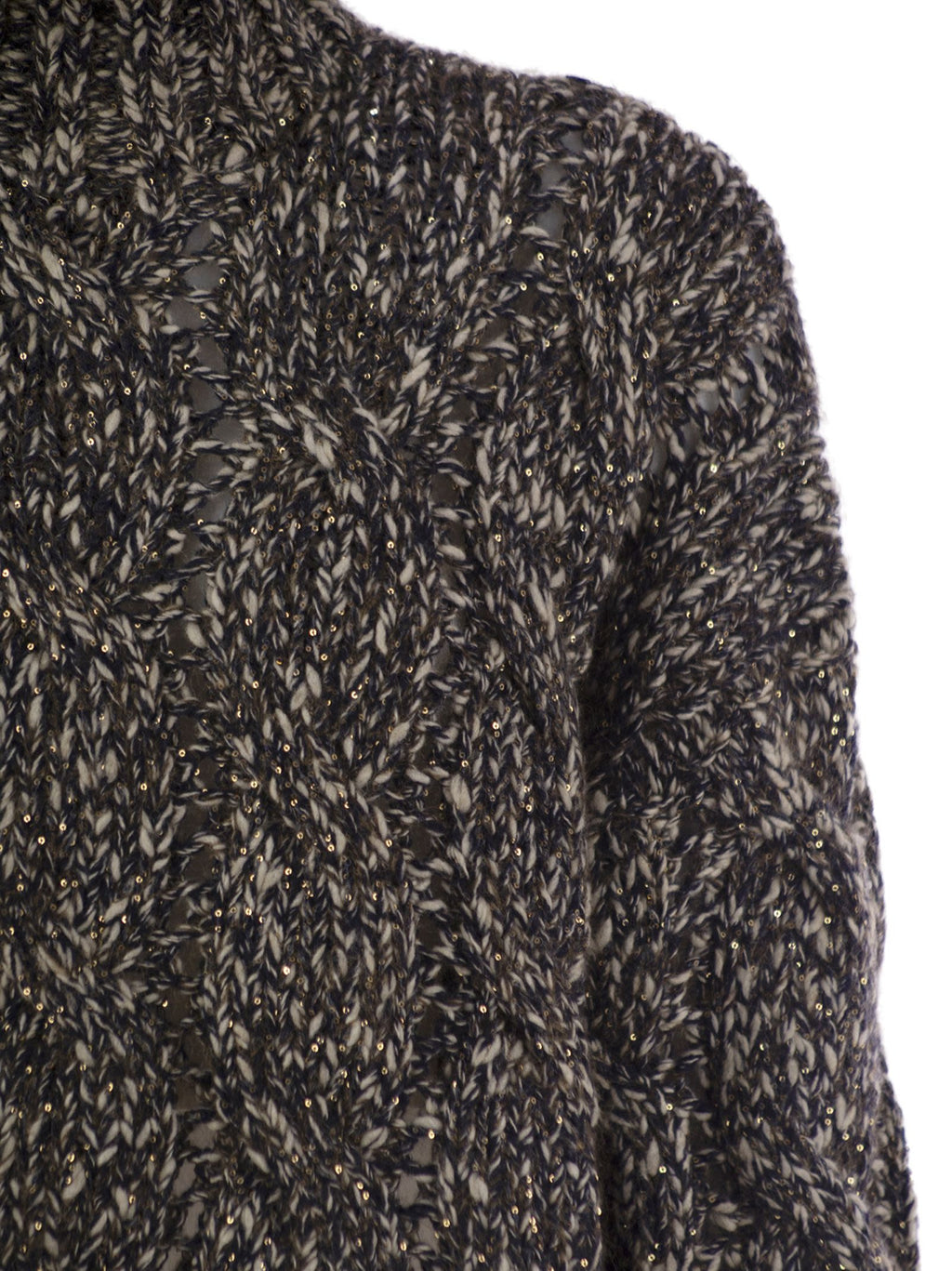 Brunello Cucinelli Women Soft Wool, Cashmere And Mohair Turtleneck Sweater With Braided Design Luosophy