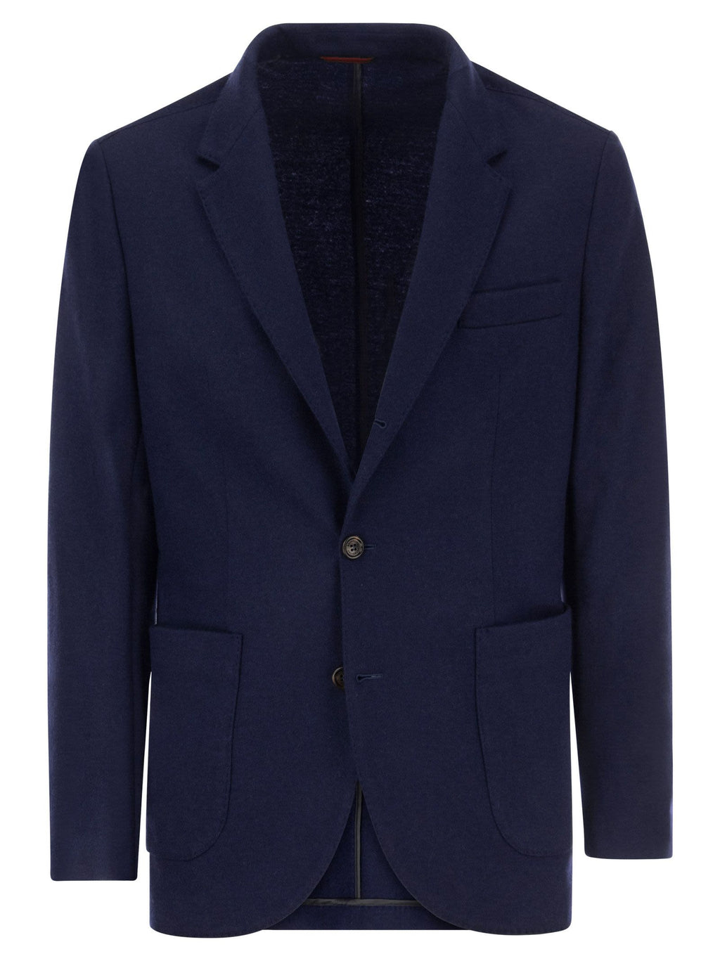 Brunello Cucinelli Men Cashmere Jersey Blazer With Patch Pockets Luosophy