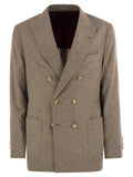 Brunello Cucinelli Men One-And-A-Half Breasted Deconstructed Jacket In Checked Flannel Luosophy