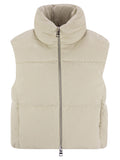Herno Women Velvet Sleeveless Down Jacket Luosophy