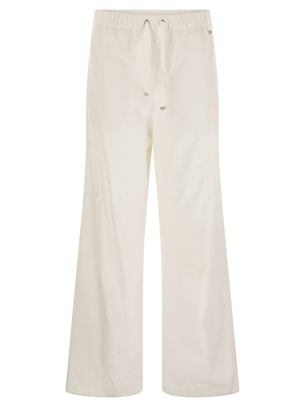 Herno Women Resort Cotton Trousers With Drawstring Luosophy
