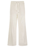 Herno Women Resort Cotton Trousers With Drawstring Luosophy