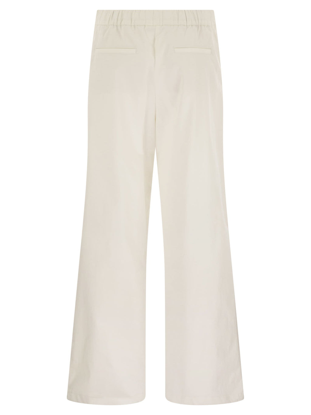 Herno Women Resort Cotton Trousers With Drawstring Luosophy