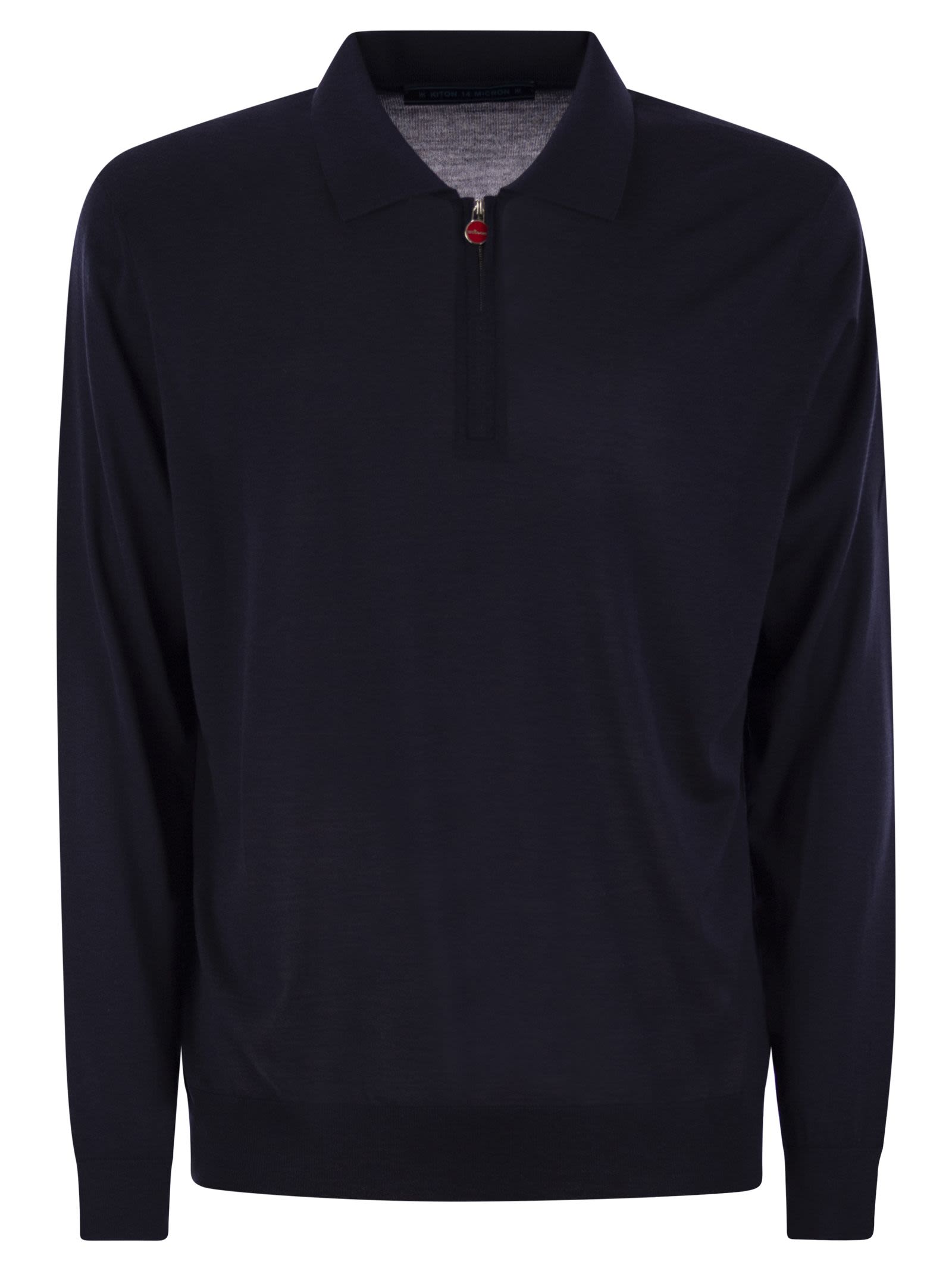 Kiton Men Wool Polo Shirt Luosophy