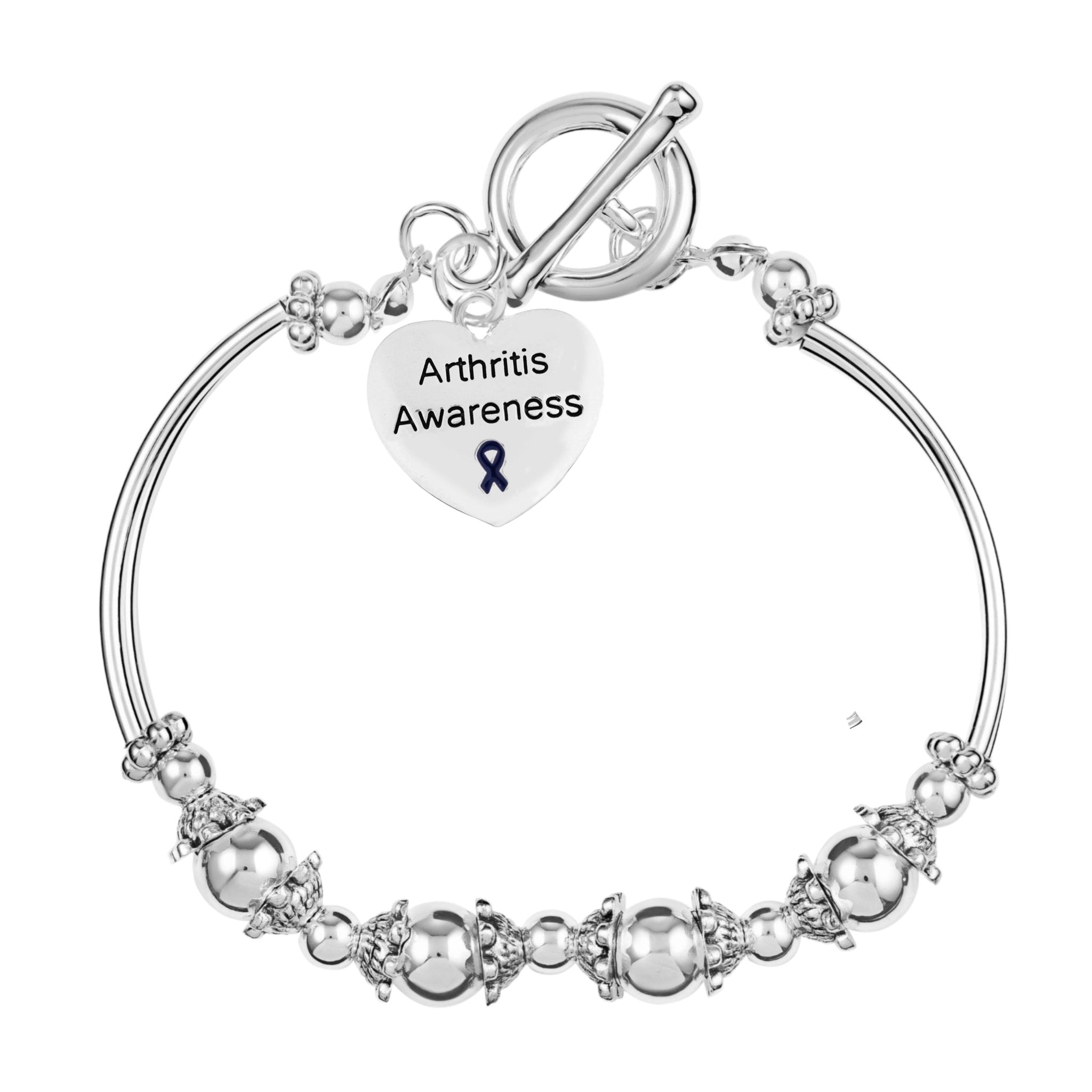 Arthritis Awareness Charm Partial Beaded Bracelet The Awareness Company