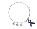 Arthritis Awareness Dark Blue Ribbon Retractable Bracelets The Awareness Company